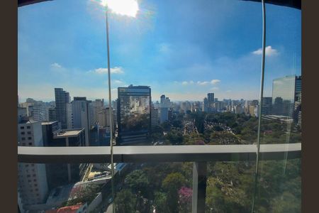 Vista da Sala de apartamento para alugar com 1 quarto, 52m² em Higienópolis, São Paulo