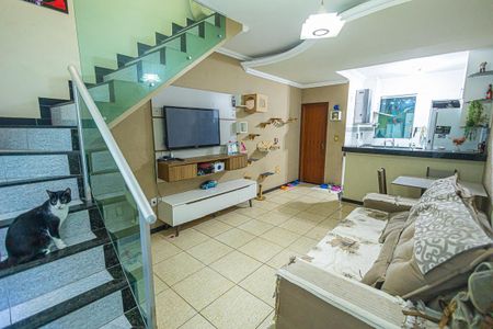 sala de casa de condomínio à venda com 2 quartos, 85m² em Cenaculo, Belo Horizonte