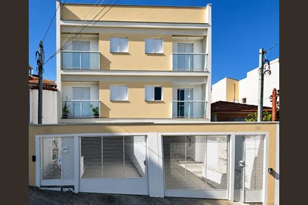 Fachada de apartamento à venda com 2 quartos, 56m² em Jardim Santo Antônio, Santo André