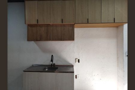 Studio - sala, quarto e cozinha de kitnet/studio para alugar com 1 quarto, 22m² em Vila Carrão, São Paulo