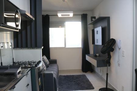 Sala de apartamento à venda com 1 quarto, 27m² em Barra Funda, São Paulo