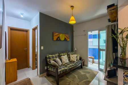 sala de apartamento para alugar com 1 quarto, 40m² em Canto do Forte, Praia Grande