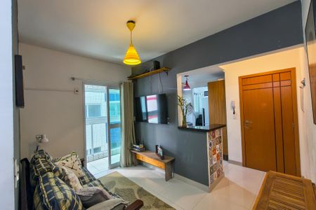 sala de apartamento para alugar com 1 quarto, 40m² em Canto do Forte, Praia Grande