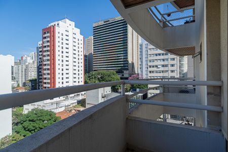 Varanda da Sala de apartamento para alugar com 1 quarto, 55m² em Bela Vista, São Paulo