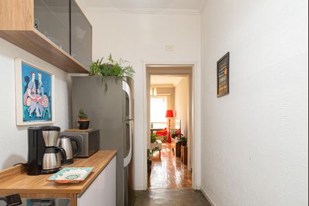 Cozinha de apartamento para alugar com 1 quarto, 52m² em Bela Vista, São Paulo