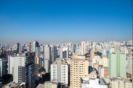Área comum - Vista do Terraço de apartamento para alugar com 1 quarto, 52m² em Bela Vista, São Paulo