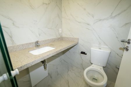Banheiro da Suíte de apartamento à venda com 1 quarto, 49m² em Petrópolis, Porto Alegre