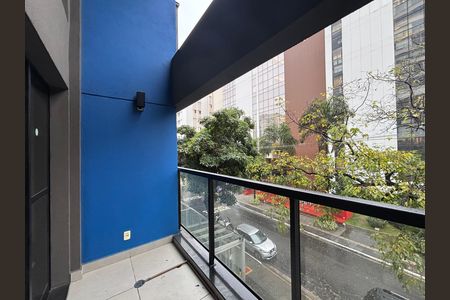 Varanda de apartamento para alugar com 1 quarto, 43m² em Vila Olímpia, São Paulo