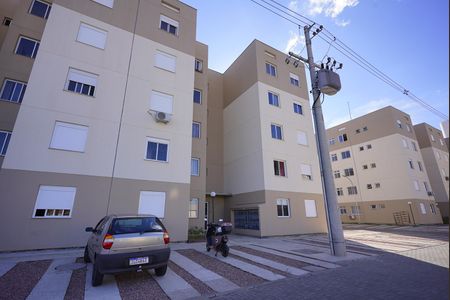 Fachada do bloco de apartamento para alugar com 1 quarto, 30m² em Hípica, Porto Alegre