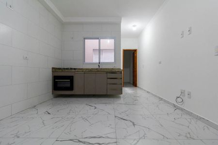 Sala e Cozinha de apartamento para alugar com 1 quarto, 28m² em Cidade Antônio Estêvão de Carvalho, São Paulo
