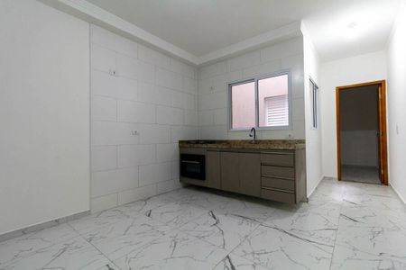 Sala e Cozinha de apartamento para alugar com 1 quarto, 28m² em Cidade Antônio Estêvão de Carvalho, São Paulo