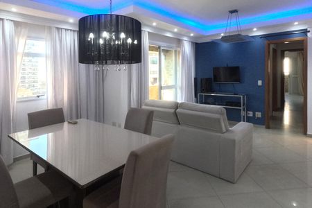 Sala de estar e jantar de apartamento para alugar com 3 quartos, 100m² em Embaré, Santos
