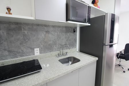 Cozinha de apartamento para alugar com 1 quarto, 25m² em Butantã, São Paulo