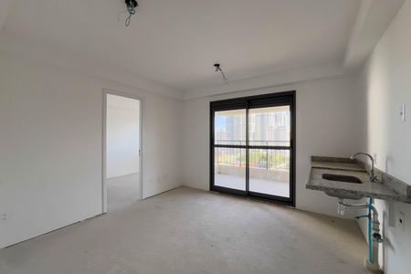 Sala e cozinha de apartamento à venda com 1 quarto, 35m² em Ipiranga, São Paulo