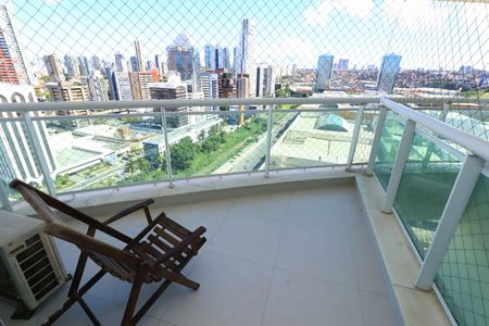 Varanda da Sala de apartamento para alugar com 1 quarto, 46m² em Caminho das Árvores, Salvador