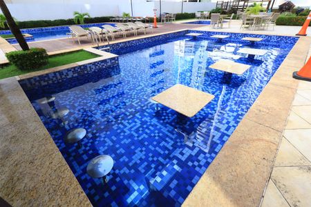 Área comum - Piscina de apartamento para alugar com 1 quarto, 46m² em Caminho das Árvores, Salvador