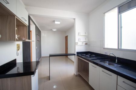 Cozinha de apartamento para alugar com 2 quartos, 45m² em Caguaçu, Sorocaba