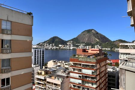 Vista da sala  de apartamento à venda com 4 quartos, 124m² em Jardim Botânico, Rio de Janeiro