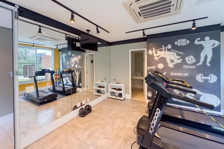Apartamento para alugar com 42m², 1 quarto e 1 vaga Apartamento para alugar com 42m², 1 quarto e 1 vagaAcademia