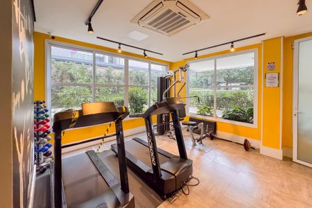 Apartamento para alugar com 42m², 1 quarto e 1 vaga Apartamento para alugar com 42m², 1 quarto e 1 vagaAcademia