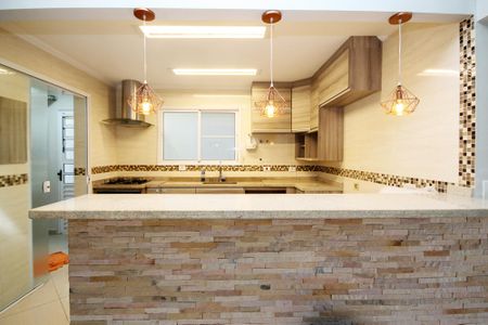 Cozinha de casa de condomínio para alugar com 3 quartos, 105m² em Caiapia, Cotia