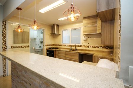 Cozinha de casa de condomínio para alugar com 3 quartos, 105m² em Caiapia, Cotia