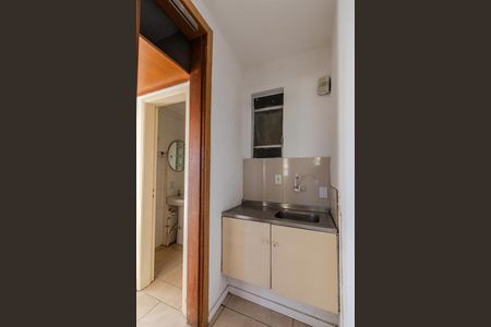 Sala/Cozinha de apartamento à venda com 2 quartos, 58m² em Centro Histórico, Porto Alegre