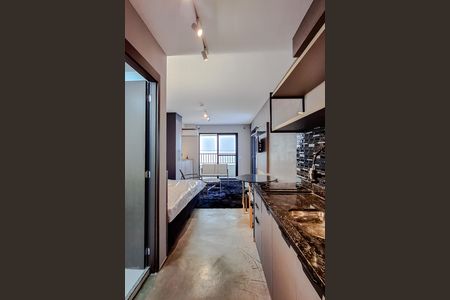 Studio para alugar com 35m², 1 quarto e sem vaga Studio para alugar com 35m², 1 quarto e sem vagaCozinha