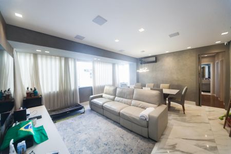 sala de apartamento à venda com 3 quartos, 134m² em Buritis, Belo Horizonte
