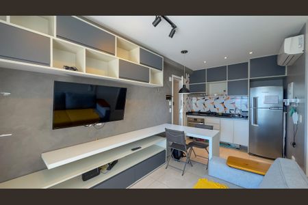 Sala de apartamento para alugar com 1 quarto, 44m² em Brooklin, São Paulo