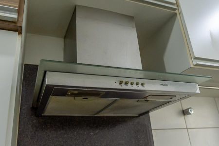Apartamento para alugar com 35m², 2 quartos e 1 vagaDetalhe Cozinha-Coifa