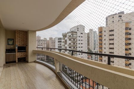 Varanda da Sala de apartamento para alugar com 4 quartos, 168m² em Moema, São Paulo