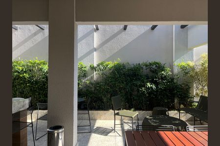 Studio para alugar com 34m², 1 quarto e sem vaga Studio para alugar com 34m², 1 quarto e sem vagaÁrea comum - Churrasqueira