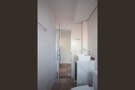 Banheiro da Suíte de kitnet/studio para alugar com 1 quarto, 40m² em Canaa, Belo Horizonte
