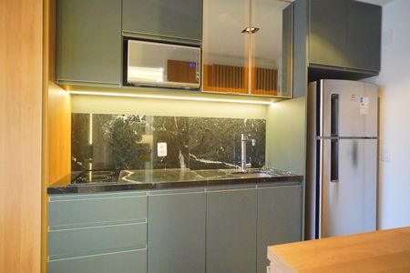 Cozinha  de kitnet/studio para alugar com 1 quarto, 25m² em Rio Branco, Porto Alegre