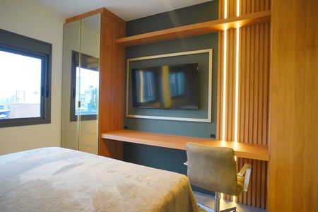 Studio para alugar com 25m², 1 quarto e sem vaga Studio para alugar com 25m², 1 quarto e sem vagaSala_Quarto