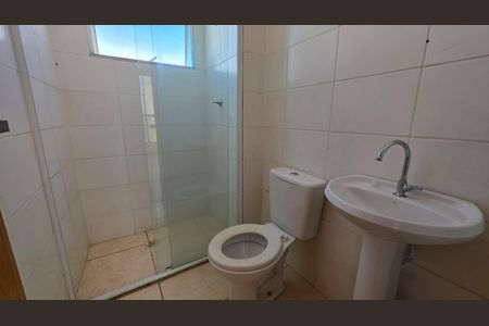 Banheiro social de apartamento à venda com 2 quartos, 43m² em Lundcéia, Lagoa Santa