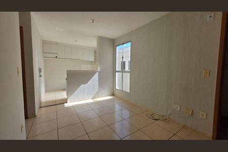 Sala/cozinha de apartamento à venda com 2 quartos, 43m² em Lundcéia, Lagoa Santa