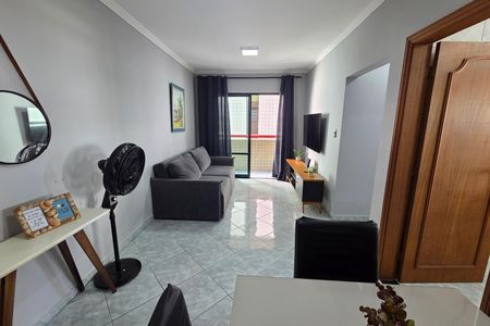 Sala de apartamento para alugar com 1 quarto, 53m² em Maracanã, Praia Grande