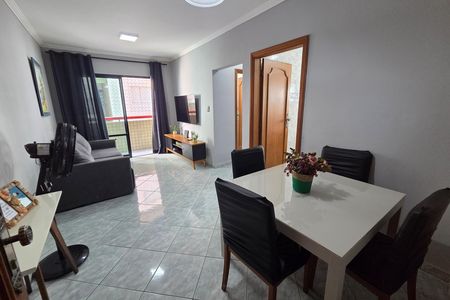 Sala de apartamento para alugar com 1 quarto, 53m² em Maracanã, Praia Grande