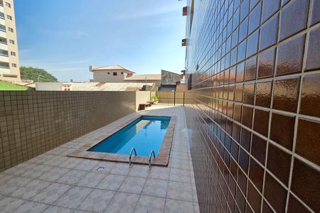 Área comum - Piscina de apartamento para alugar com 1 quarto, 53m² em Maracanã, Praia Grande