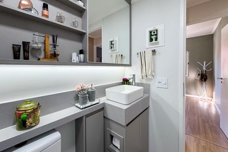 Apartamento à venda com 68m², 3 quartos e 1 vaga Apartamento à venda com 68m², 3 quartos e 1 vagaBanheiro Social