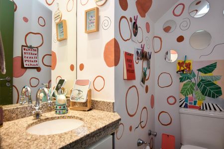 lavabo de apartamento para alugar com 1 quarto, 43m² em Paraíso, São Paulo