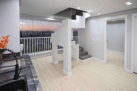 Sala e cozinha de apartamento à venda com 1 quarto, 59m² em Vila Santa Clara, São Paulo