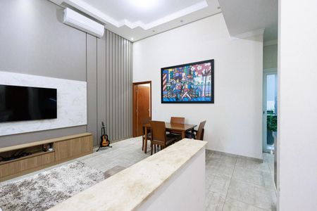 sala de casa de condomínio para alugar com 2 quartos, 135m² em Jardim Park Real, Indaiatuba