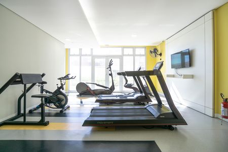 Apartamento para alugar com 43m², 1 quarto e 1 vaga Apartamento para alugar com 43m², 1 quarto e 1 vagaAcademia