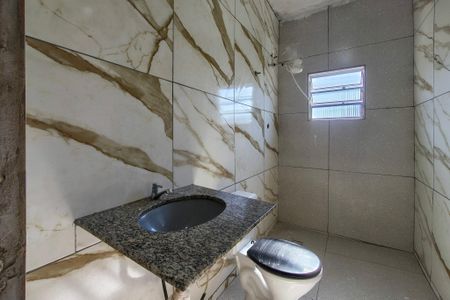 Banheiro  de casa para alugar com 2 quartos, 180m² em Aviação, Praia Grande