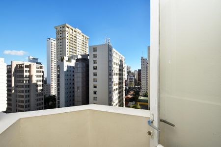 varanda Sala de kitnet/studio para alugar com 1 quarto, 35m² em Jardim Paulista, São Paulo