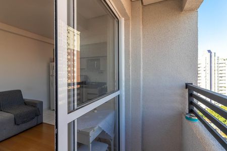 Varanda da Sala de apartamento para alugar com 1 quarto, 32m² em Vila Pauliceia, São Paulo