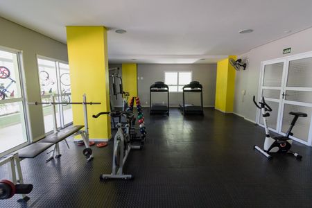 Área comum - Academia de apartamento à venda com 2 quartos, 55m² em Alves Dias, São Bernardo do Campo